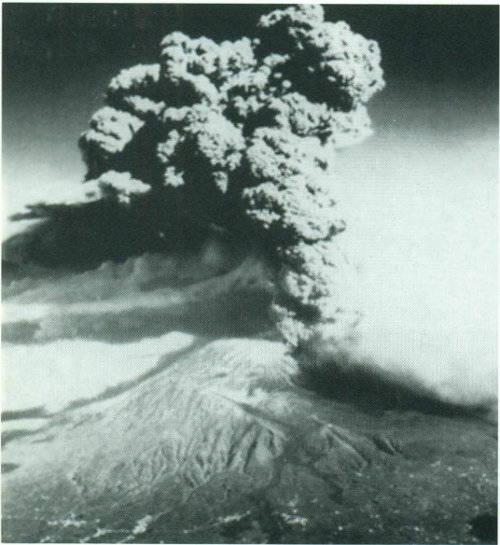 Mount Vesuvius Volcano, Italy, 1944.