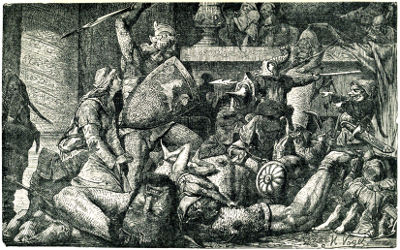  WOLFDIETERICH FIGHTS WITH DRUSIAN FOR HIS WIFE.