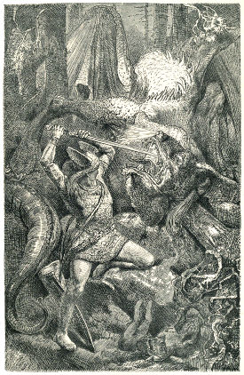 SIEGFRIED’S COMBAT WITH THE DRAGON.