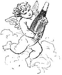 Cupid Carrying a Bottle of Champagne