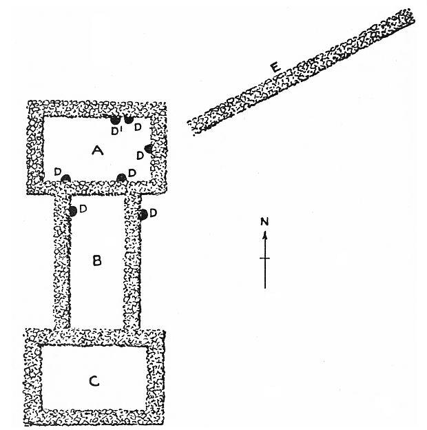 Fig. 23. Diagram of trenches in Mound No. 6.