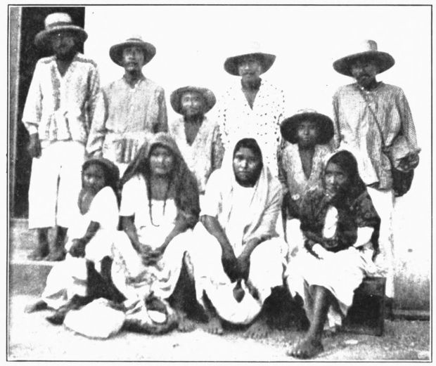 Plate 1. GROUP OF SANTA CRUZ INDIANS