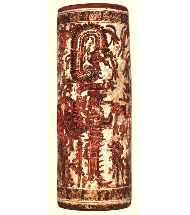 Plate 28. POTTERY CYLINDER FROM YALLOCH, GUATEMALA