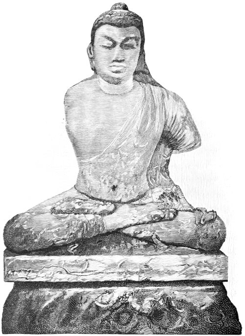 REMAINS OF A COLOSSAL STATUE OF BUDDHA, PROBABLY ONCE IN THE ARGUMENTATIVE OR TEACHING ATTITUDE.