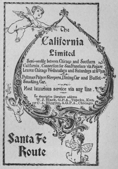 Advert for the California Limited