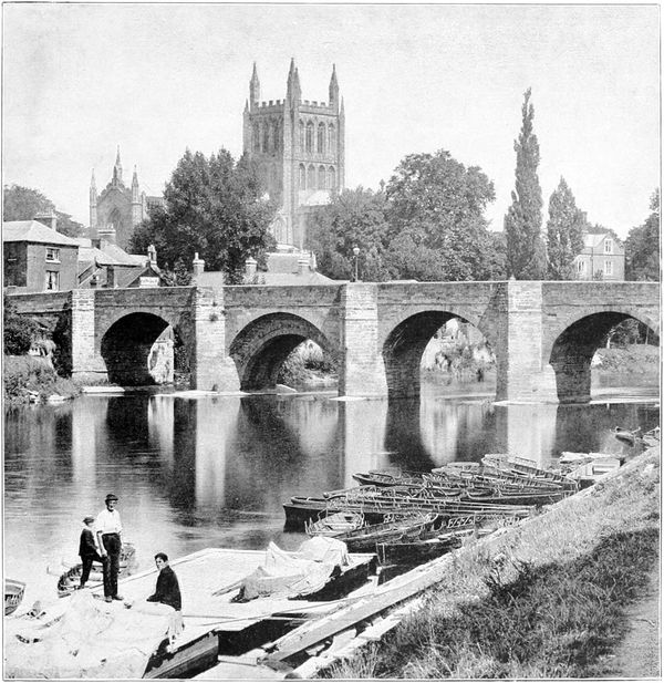 The Wye Bridge and Hereford Cathedral