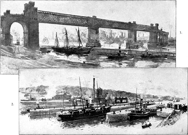 Runcorn Bridge; Locks at Eastham