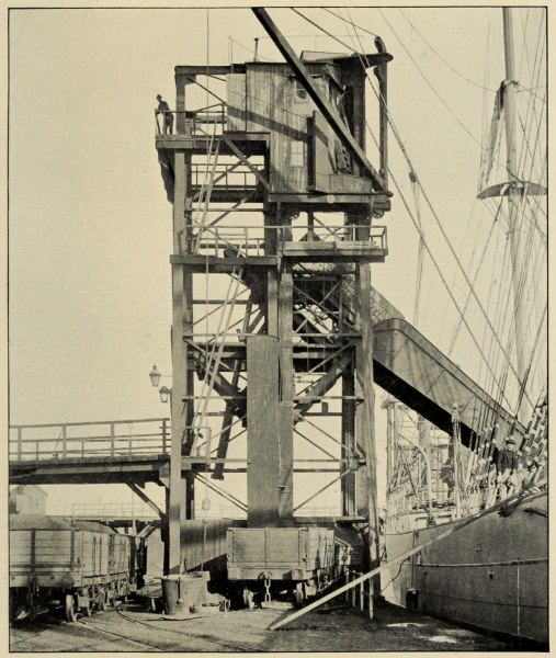 THE SHIPPING OF COAL: HYDRAULIC TIP ON G.W.R., SWANSEA.