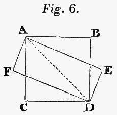 Figure 6. A square and a rectangle with a common diagonal.