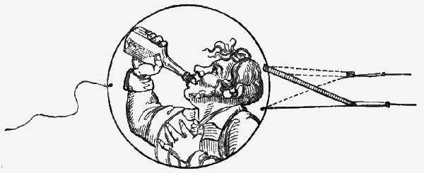 Fig. 3. Man with bottle at his mouth.