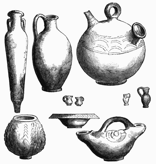 Illustration: Fig. 114.—Earthen Vessels from the Catacombs.