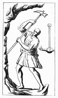 Illustration: Fig. 24.—The Fossor at Work.