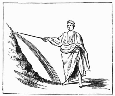 Illustration: Fig. 74.—Moses Striking the Rock.
