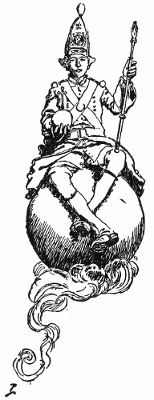 Soldier seated on a ball