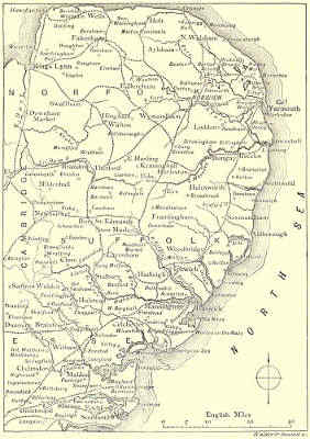 MAP OF THE EAST ANGLIAN RIVERS.