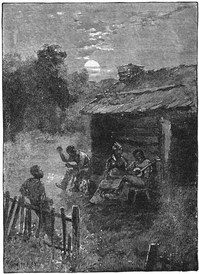 EVENING AT A NEGRO CABIN