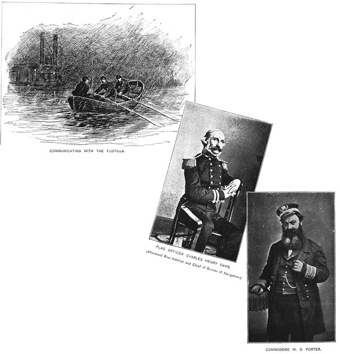 COMMUNICATING WITH THE FLOTILLA, CHARLES HENRY DAVIS, AND W. D. PORTER
