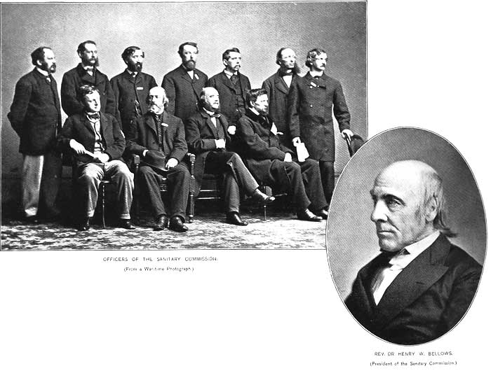 OFFICERS OF THE SANITARY COMMISSION AND HENRY W. BELLOWS