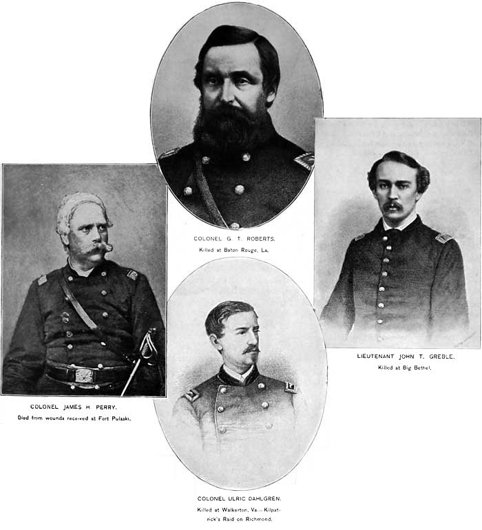 G. T. ROBERTS, JAMES H. PERRY, ULRIC DAHLGREN, AND JOHN T. GREBLE