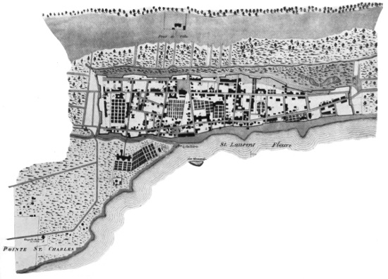 Plan of Montreal 1724-1760