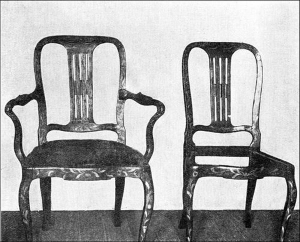 Figure 13. MARQUETRY CHAIRS.