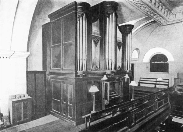Figure 84. ORGAN IN ST. MICHAEL'S CHURCH, CHARLESTON, S. C.