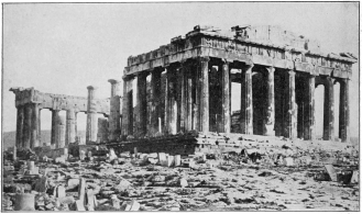 PARTHENON, ATHENS, FROM THE NORTHWEST.