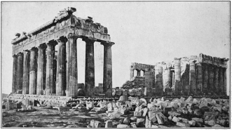 PARTHENON, ATHENS, FROM THE NORTHEAST.