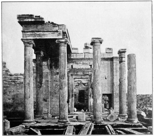 ERECHTHEUM, ATHENS, FROM THE NORTH, SHOWING NORTH
PORTICO.