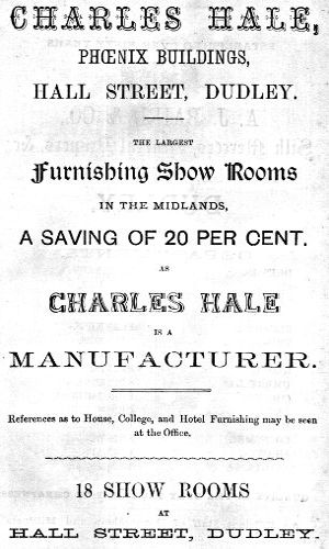 Advert for Charles Hale (Furnishing)