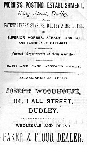 Adverts for Morris's Posting Establishment, Joseph Woodhouse (Baker & Flour Dealer)