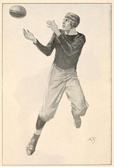 Frontispiece: The Yale quarter drove another forward pass to Armstrong who caught it cleanly and was off like the wind.