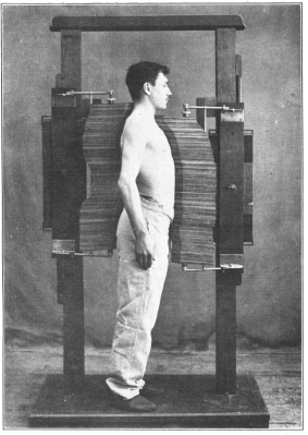 Photo, A. N. Mirzaoff


A FRENCH METHOD OF MEASURING VERTICAL CONFORMATION, CONSIDERED IMPORTANT
FOR ATHLETES