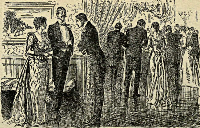 Gentleman greeting a lady at a party