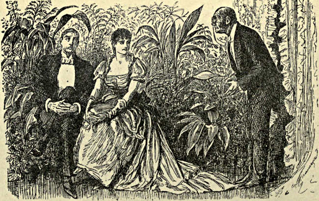 Jones interrupts a gentleman and lady talking