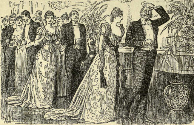 The end of a dance at a ball