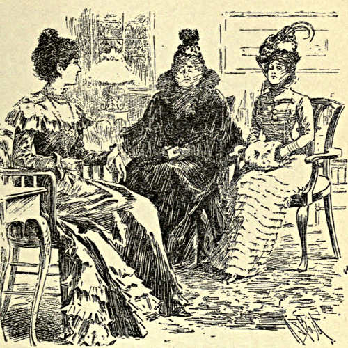 Three ladies talking