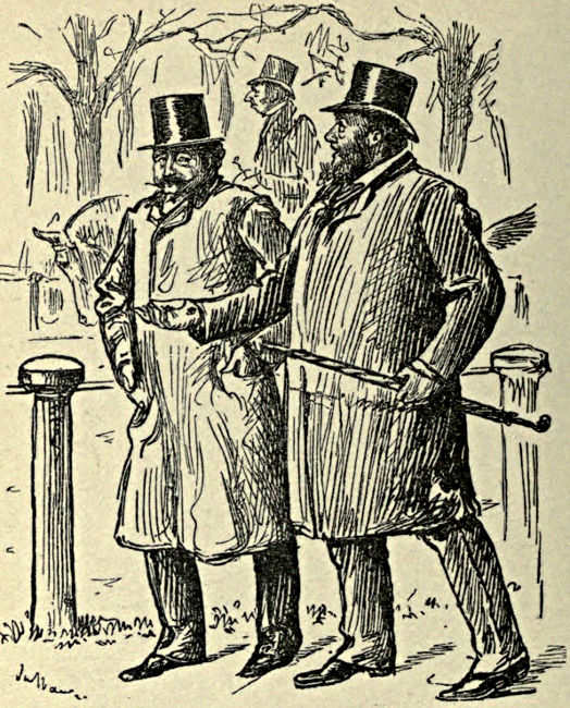 Two gentlemen talking