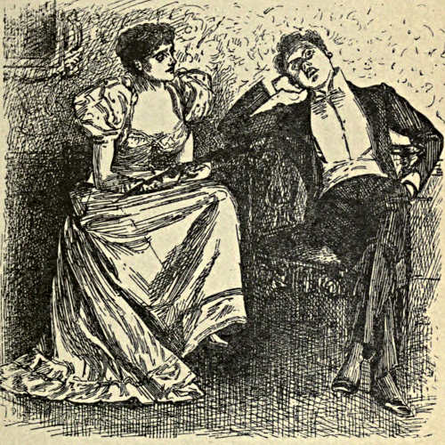 Gentleman and lady talking