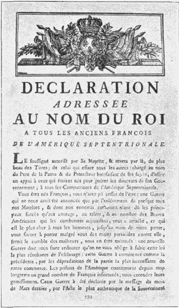 ADDRESS TO THE ANCIENT FRENCH OF NORTH AMERICA