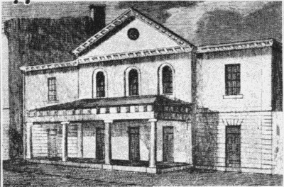 THEATRE ROYAL, AT EASTERN EXTREMITY OF ST. PAUL STREET