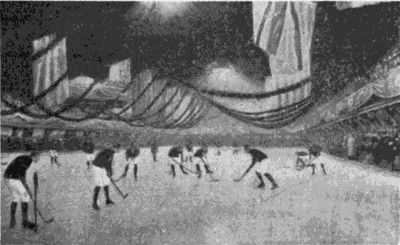 WINTER SPORTS IN MONTREAL: Hockey match at Victoria Rink