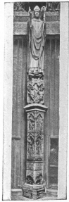 ST. FIRMIN’S DOOR.

Left: St Firmin blessing. Right: 6 statues of bishops and martyrs. In medallions: Peasants’
calendar (December-May) with zodiacal signs.