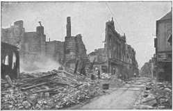 RUE DES TROIS-CAILLOUX NEAR THE PLACE GAMBETTA

(“Magasins des Nouvelles Galeries,” burnt on June 9th, 1918)
