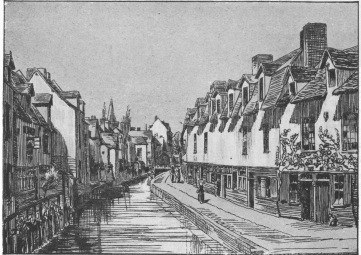 RUE
D’ENGOULVENT
(ABOUT 1820).
(drawing by
the Brothers
Duthoit).