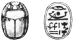 Image not availble: Fig. 9. Scarab from Tomb No. 5.