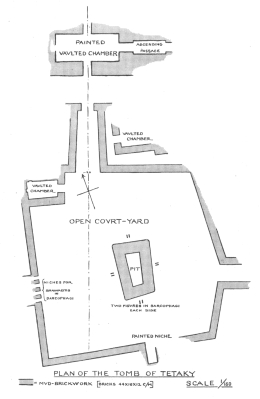 Image not available: PLAN OF THE TOMB OF TETAKY