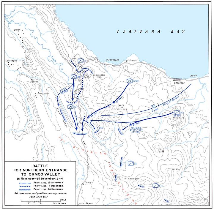 BATTLE FOR NORTHERN ENTRANCE TO ORMOC VALLEY