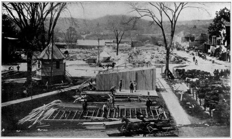 Photograph by C. D. Hine, May 7, 1902

NEW MILFORD AFTER THE FIRE