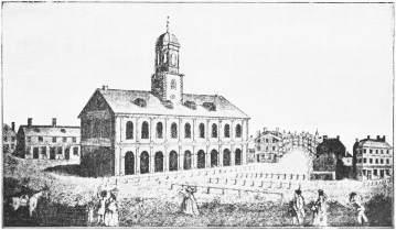FANEUIL HALL IN THE 18TH CENTURY.